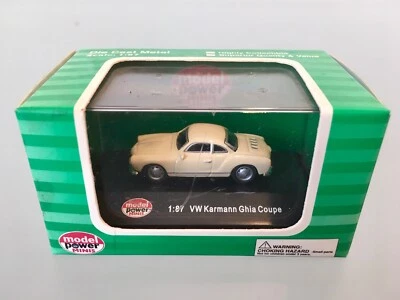 1:87 Scale Model Power Minis 19200 Volkswagen Karmann Ghia Tan - Boxed (MIO) - Image 1 of 4