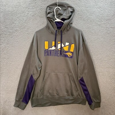 Northern Iowa Panthers Sweater Adult Large Gray Sweatshirt Hoodie NCAA UNI - Image 1 of 4