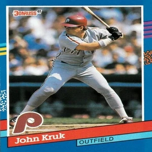 John Kruk (Philadelphia Phillies) Vintage Donruss '91 Series Card - Number 260 - Imagen 1 de 2