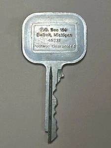 Llave de habitación de hotel vintage Detroit Michigan #3609 - Imagen 1 de 2