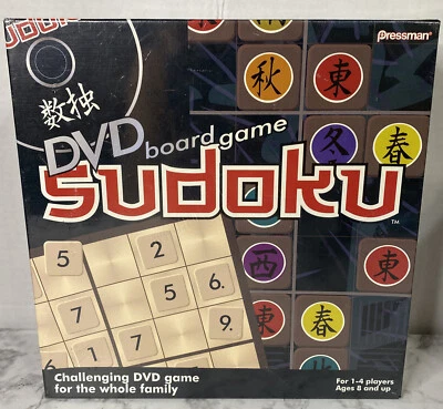 Sudoku DVD Board Game New Sealed Pressman Games Multiple Language 1-4 Players - Image 1 of 4