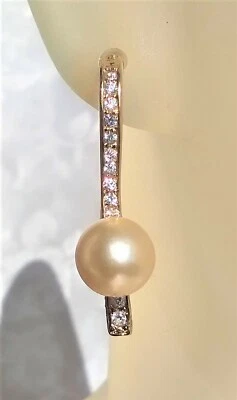 PENDIENTES GOTA CIRCÓN MALLORCA/MALLORCA PERLAS CHAMPAGNE MALLORCA RELLENAS DE ORO Foto 1 de 4