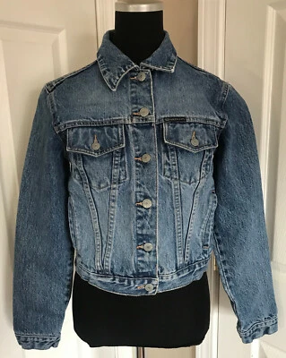 Chaqueta de Camionero Union Bay Denim Light Distress Hermosa Desvanecimiento talla PEQUEÑA Foto 1 de 4