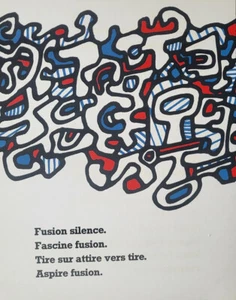 Jean Dubuffet Pantalla Original/Placa de Serigrafía 8 Años 60 con Documentación - Imagen 1 de 4