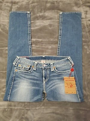 NEW TRUE RELIGION BILLY Super T SPT Stitched Jeans Womens SZ 31×33 - Image 1 of 4