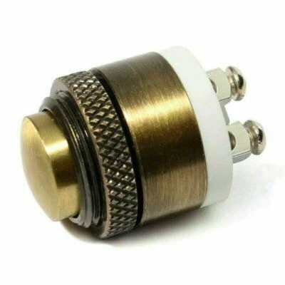 16mm Momentary Brass Metal Waterproof Round Push Button Door Bell Switch DC36V   - Image 1 of 4