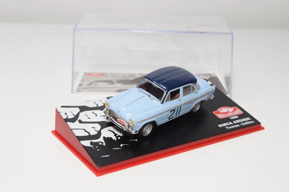 B21 1:43 ALTAYA IXO SIMCA ARONDE RALLY MONTE CARLO 1959 THOMAS DELLEERE MIB - Immagine 1 di 4