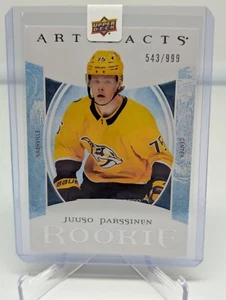 2022 Upper Deck Artifacts Redeemed Rookies #'d 543/999 Juuso Parssinen #217 RC - Foto 1 di 2