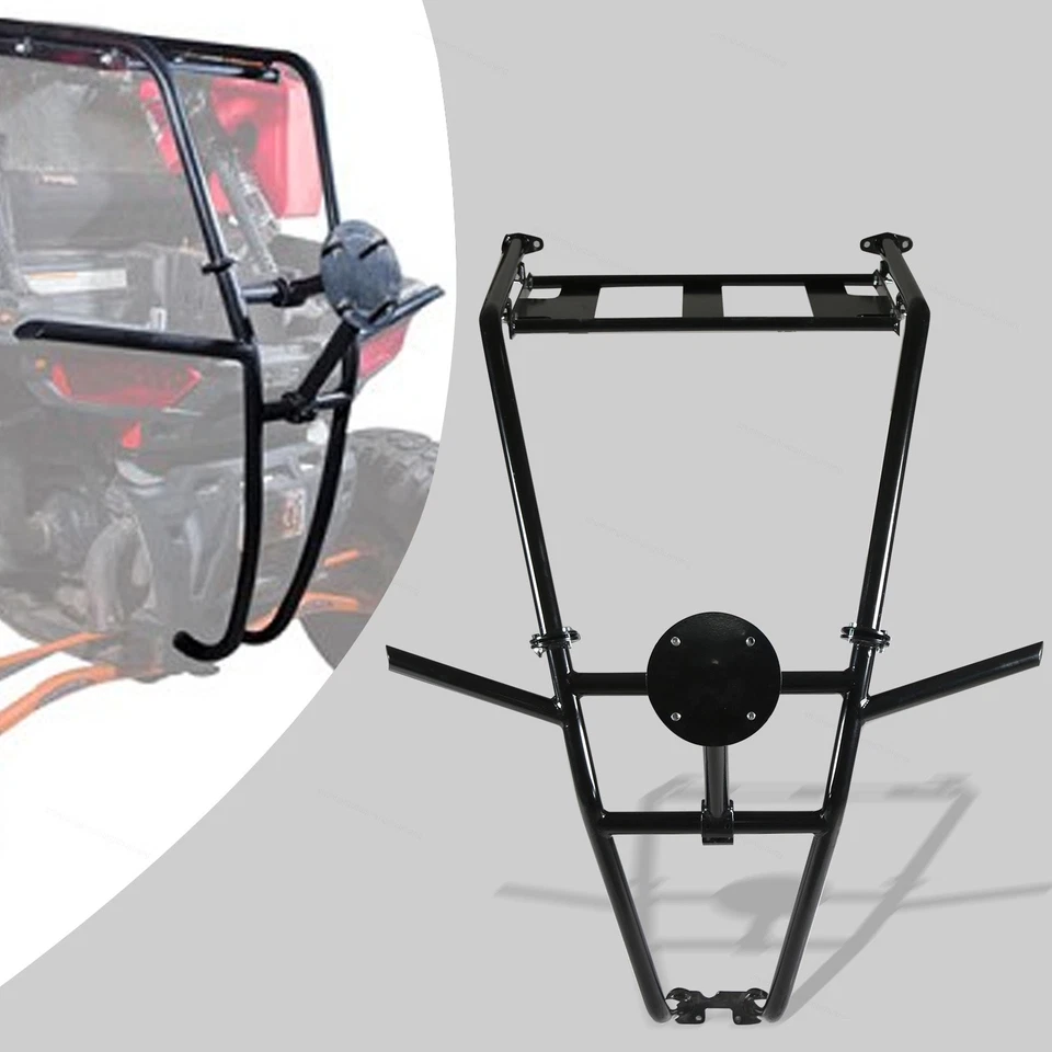 Fit for 2015-2020 Polaris RZR S 900 Bumper Cargo Rack Tire Carrier Mount Rear - Image 1 of 4