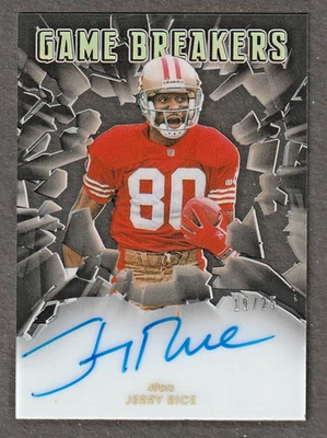 Jerry Rice 2021 Panini Autograph #19/25 San Francisco 49ers HOFer Perfect Auto - Image 1 of 2
