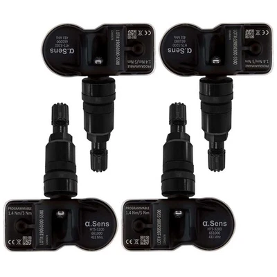 4 TPMS Sensors schwarz for Mercedes-Benz A AMG GT B Citan C CLA CLC CLK CLS E EQ - Image 1 of 4