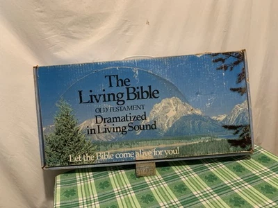 ❤️1981 Vintage Living Bible Audio Cassettes Old Testament Volumes 1, 2,3 Tyndale - Image 1 of 4