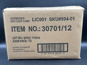 2002 Johnny Lightning Factory SEALED CASE x12 Cars PEZ RELEASE 1 30701 FREE SHIP - Picture 1 of 10
