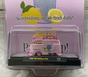 M2 MACHINES PINK LEMONADE 1960 VOLKSWAGEN DELIVERY VAN CHASE 300 FL04 21-56 NIP - Picture 1 of 3