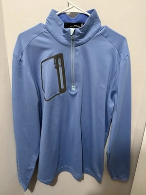 RLX Ralph Lauren Blue Golf 1/4 Quarter Zip Performance Pullover Size Medium - Image 1 of 4