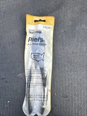 Nuevo de Lote Antiguo Sears Craftsman EE. UU. WF 45391 8" Negro Agarre Manguera Abrazadera Deslizante Junta Alicates Raro Foto 1 de 4
