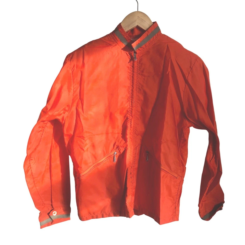 Chaqueta cortavientos Tamarack naranja vintage años 60 70 bolsillos con cremallera completa unisex Foto 1 de 4