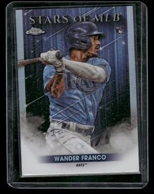 2022 Topps #SMLBC-20 Wander Franco Stars of MLB Chrome Tampa Bay Rays - Image 1 of 2