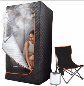Sharper Image Portable Steamer Sauna Spa with Steam Generator - New - Picture 1 of 1