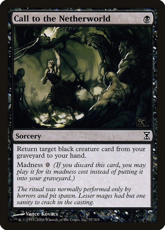 Call to the Netherworld Time Spiral NM Black Common MAGIC MTG CARD ABUGames - Image 1 of 1