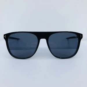 New Authentic Tom Ford Lionel-02 TF 1105 Sunglasses C. 01A Shiny Black 55-17mm - Picture 1 of 17