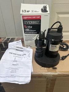 Everbilt SBA025 Tauchpumpe Sumpfpumpe wie besehen Pls lesen fehlende Teile neu - Bild 1 von 6