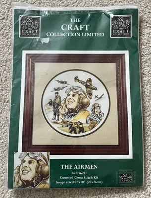 VTG 90s The Craft Collection LTD The Airmen Counted Cross Stitch Kit 76281 - Image 1 of 4