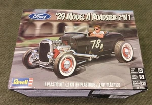 Revell Ford '29 Model A Roadster 1:25 Scale Model Car Kit 85-4463 Open Box - Picture 1 of 15