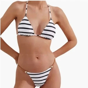 Conjunto de bikini ViX Swim PERRINE Dri Detail - Negro - RARO - XL/L - Imagen 1 de 10