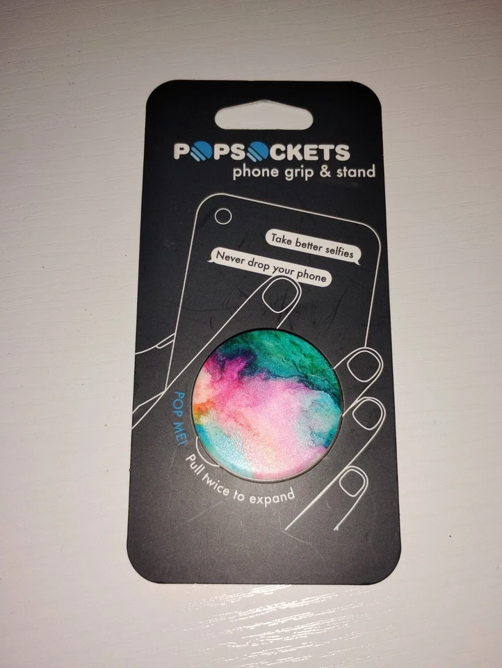 PopSockets PopGrip Phone PopGrip Grip Stand Colorful Marble Authentic Popsocket - Image 1 of 3
