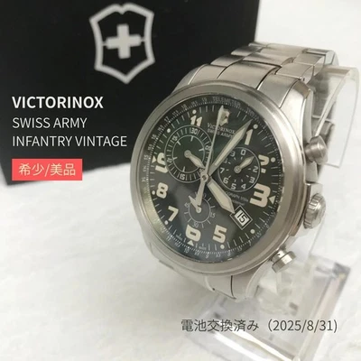 Reloj VICTORINOX Infantería Vintage 241288 Cuarzo Cronógrafo 44mm Suizo Foto 1 de 4