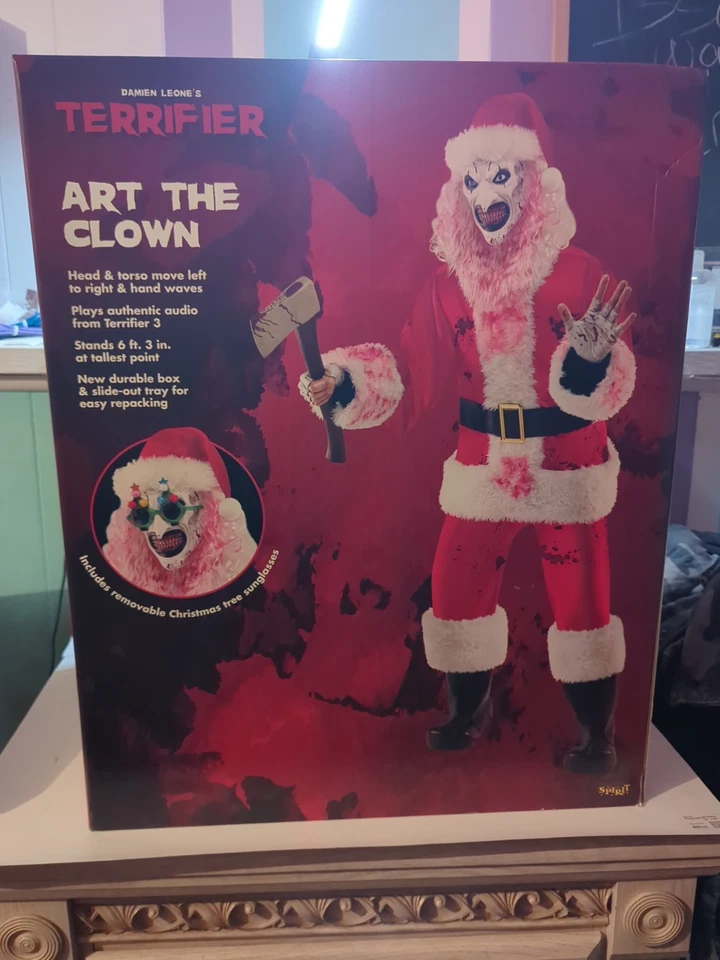 01673961 Spirit Halloween 6.2 Ft Art the Clown Animatronic - Terrifier