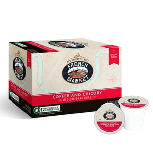 Creole Coffee and Chicory Blend 12 Count Single Serve Pods New Orleans Flavor - Picture 1 of 6