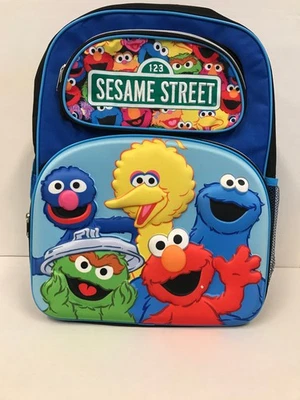 Mochila Grande - Sesame Stree - Elmo Friends 3D Pop-Up 16" Bolsa Escolar - Imagem 1 de 4