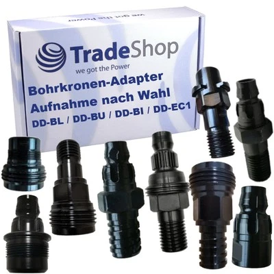 TRADE-SHOP Bohrkronen-Adapter für Hilti Kernbohrgeräte zur Auswahl DD-BL/DD-BU/DD-BI/DD-EC1