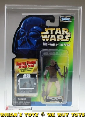 Kenner Star Wars POTF2 Freeze Frame 3-3/4" Cardado Weequay Skiff Guard AFA 80+ SIN RESERVA Foto 1 de 4