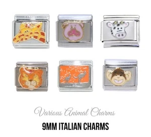 Land animals 9mm Italian Charm - Fits 9mm Italian charm bracelets - Picture 1 of 75