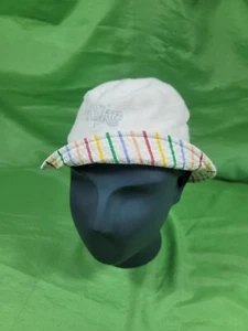 90's Style Nike White Bucket Hat - Youth / Small Polyester Multicolor Inside - Picture 1 of 11