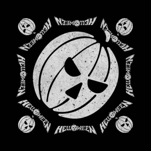 HELLOWEEN Kürbis UNISEX schwarz BANDANA offizielle Ware 55 x 55 cm - Bild 1 von 3