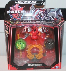 Bakugan Starter 3-Pack Special Attack Dragonoid Nillious Hammerhead Figures Toys - Picture 1 of 2