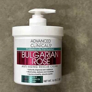 Advanced Clinicals Bulgarische Rose Anti-Aging Rettungscreme - 16 Oz. - Bild 1 von 3