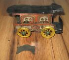 Antique German Orobr Toy Prewar Tin Wind Up Trolley Train Car Rare Parts Repair
