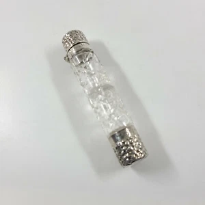 Antique Whiting Mfg. Sterling Silver & Cut Crystal Double Perfume Scent Bottle - Picture 1 of 9