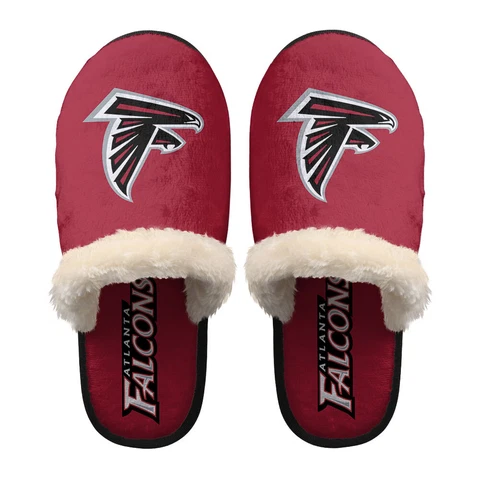 Atlanta Falcons House Fuzzy Slippers Indoor/Outdoor Winter Soft Home Slippers Cover