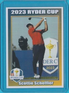 1/100* SCOTTIE SCHEFFLER World #1 2023 1st RYDER CUP ROOKIE CARD PGA Tour - Picture 1 of 11