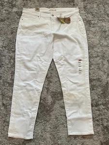 Levis 311 Jeans Womens Size 22 White Denim Regular Skinny Button Zip Pocket NWT - Bild 1 von 17
