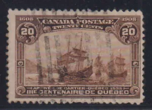 D7970: Kanada #103 gebraucht, F-VF, Sound; Lebenslauf 225 $ - Bild 1 von 1
