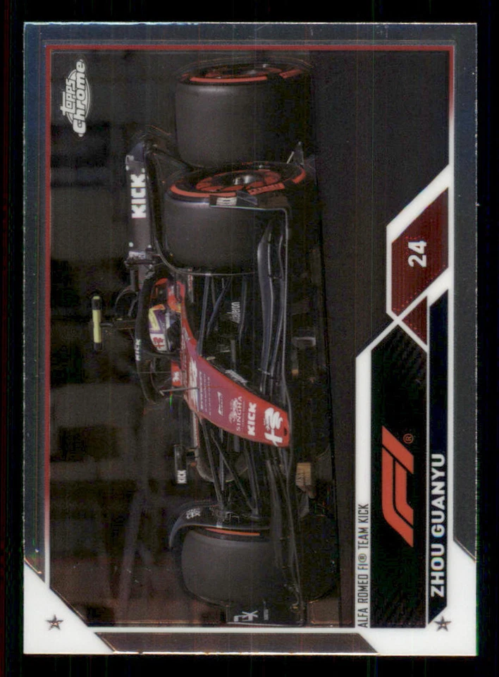 2023 Topps Chrome Formula 1 #60 Zhou Guanyu - Image 1 of 2