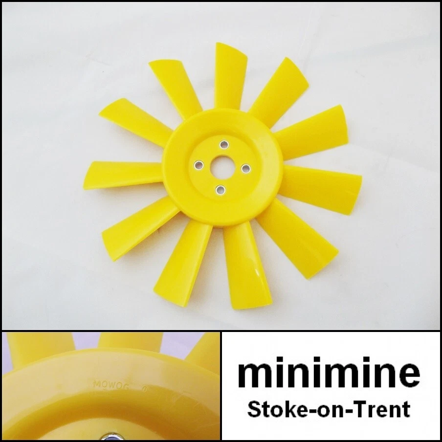 Ventilador clásico mini amarillo de 11 aspas de plástico GENUINO 12G2129 Austin Rover Cooper Foto 1 de 1