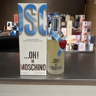 Oh! De Moschino Eau De Toilette Spray 1.5 FL OZ. 45 ML ** Vintage años 90** Foto 1 de 3
